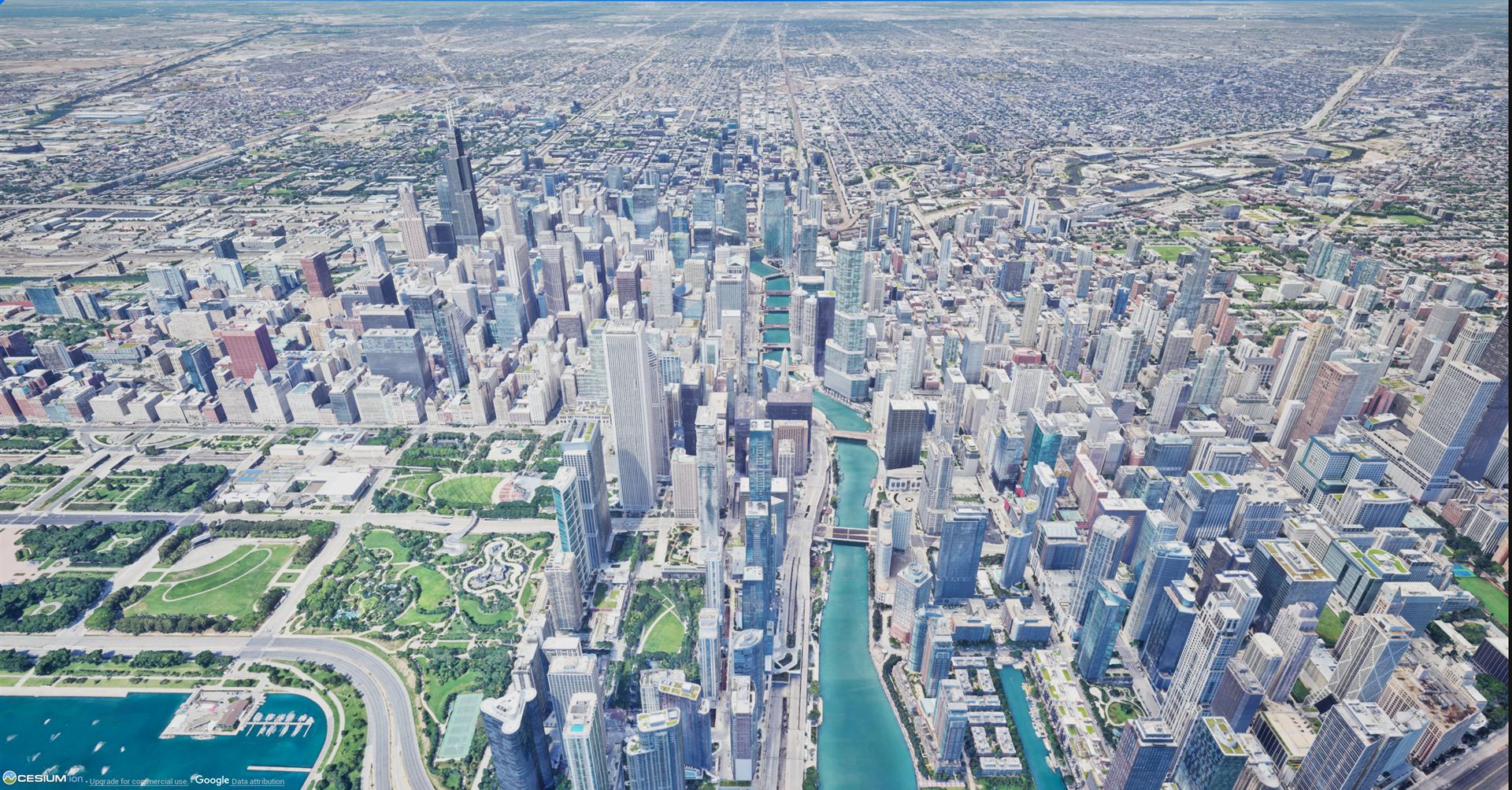 Photorealistic digital twin of Chicago